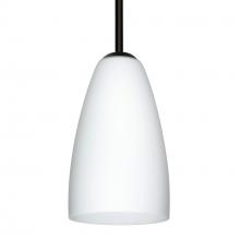 Besa Lighting 1TT-151107-BK - Besa Stem Riva 9 Pendant Black Opal Matte 1x75W MAX E26 Base