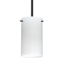 Besa Lighting 1TT-4404KR-BK - Besa Stem Stilo 7 Pendant Black Chalk 1x50W MAX E12 Base