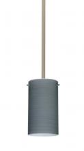 Besa Lighting 1TT-4404TN-MED-SN - Besa Stem Stilo 7 Pendant Satin Nickel Titan 1x40W B10 Med