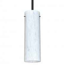 Besa Lighting 1TT-493019-BK - Besa Stem Stilo 9 Pendant Black Carrera 1x40W MAX E26 Base