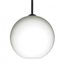 Besa Lighting 1TT-COCO1207-BK - Besa Coco 12 Stem Pendant, Opal Matte, Black Finish, 1x60W MAX E26 Base