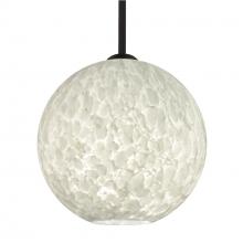 Besa Lighting 1TT-COCO1219-BK - Besa Coco 12 Stem Pendant, Carrera, Black Finish, 1x60W MAX E26 Base