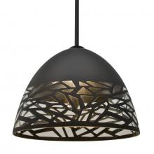 Besa Lighting 1TT-KIEVBK-BK - Besa Kiev Stem Pendant, Black, Black Finish, 1x60W MAX E26 Base