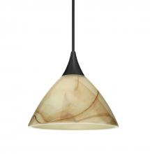 Besa Lighting 1XC-174383-BK - Besa Pendant Domi, Black Finish, Mocha 1x50W MAX GY6.35 Base