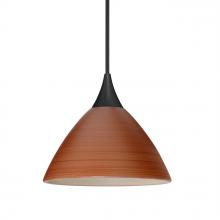 Besa Lighting 1XC-1743CH-BK - Besa Pendant Domi, Black Finish, Cherry 1x50W MAX GY6.35 Base