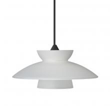 Besa Lighting 1XC-271825-BK - Besa Pendant Trilo 7, Black Finish, Frost 1x50W MAX GY6.35 Base