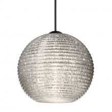 Besa Lighting 1XC-4615GL-BK - Besa Pendant Kristall 6, Black Finish, Glitter 1x35W MAX GY6.35 Base