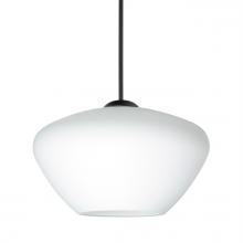 Besa Lighting 1XC-541007-BK - Besa Pendant Peri, Black Finish, Opal Matte 1x50W MAX GY6.35 Base