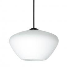 Besa Lighting 1XT-541007-BK - Besa Pendant Peri, Black Finish, Opal Matte 1x50W MAX GY6.35 Base