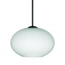 Besa Lighting 1XT-561207-BK - Besa Pendant Lasso, Black Finish, Opal Matte 1x50W MAX GY6.35 Base