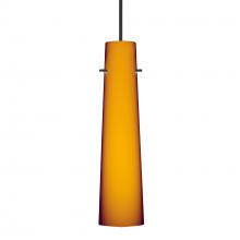 Besa Lighting 1XT-567480-BK - Besa Camino Pendant Black Amber Matte 1x50W Halogen