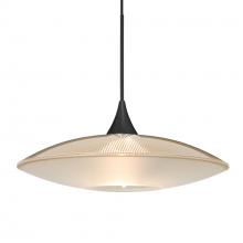 Besa Lighting 1XT-6294GD-BK - Besa Pendant Spazio, Black Finish, Gold/Frost 1x50W MAX GY6.35 Base