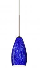 Besa Lighting 1XT-719886-BR - Besa Pendant Karli Bronze Blue Cloud 1x50W Halogen