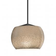 Besa Lighting 1XT-KENOSM-LED-BK - Besa Keno Pendant, Smoke Sand, Black Finish, 1x3W LED