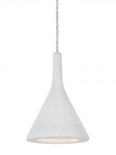 Besa Lighting 1JT-GALAWH-LED-SN - Besa Gala Pendant, White, Satin Nickel Finish, 1x9W LED