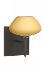 Besa Lighting 1SW-5410VM-LED-BR-SQ - Besa Wall With SQ Canopy Peri Bronze Vanilla Matte 1x5W LED