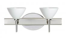 Besa Lighting 2SW-174307-CR - Besa Wall Domi Chrome White 2x40W G9