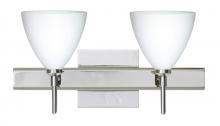 Besa Lighting 2SW-177907-CR-SQ - Besa Wall With SQ Canopy Mia Chrome Opal Matte 2x40W G9