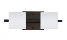 Besa Lighting 2WS-787307-LED-BR - Besa Wall Paolo Bronze Opal Matte 2x50W G9