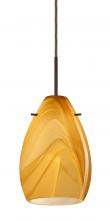 Besa Lighting B-1713HN-LED-BR-L - Besa Pendant for Multiport Canopy Pera 6 Bronze Honey 1x5W LED, 15Ft Cord