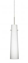 Besa Lighting B-567407-LED-SN-L - Besa Camino Pendant For Multiport Canopy Satin Nickel Opal Matte 1x5W LED, 15Ft. Cord