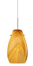 Besa Lighting J-4126HN-SN - Besa Pera 9 Pendant For Multiport Canopy Satin Nickel Honey 1x100W Medium Base