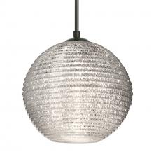 Besa Lighting J-4616GL-BK - Besa Kristall 8 Pendant For Multiport Canopy Black Glitter 1x75W MAX E26 Base