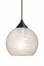 Besa Lighting J-JILLYCL-BR - Besa, Jilly Cord Pendant For Multiport Canopy, Vapor Clear, Bronze Finish, 1x60W Medi