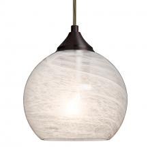 Besa Lighting J-JILLYCL-BR-L - Besa, Jilly Cord Pendant For Multiport Canopy, Vapor Clear, Bronze Finish, 1x60W Medi