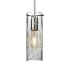 Besa Lighting J-JUNI10CL-SN-L - Besa, Juni 10 Pendant For Multiport Canopy, Clear Bubble, Satin Nickel, 1x60W Medium