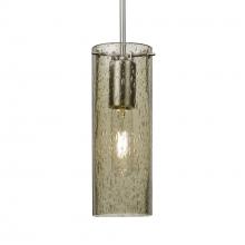 Besa Lighting J-JUNI10LT-SN-L - Besa, Juni 10 Pendant For Multiport Canopy, Latte Bubble, Satin Nickel, 1x60W Medium