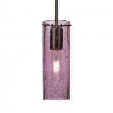 Besa Lighting J-JUNI10PL-BR-L - Besa, Juni 10 Pendant For Multiport Canopy, Plum Bubble, Bronze, 1x60W Medium Base, 1