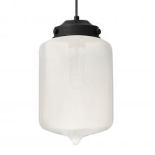 Besa Lighting J-OLINFR-BK - Besa Olin Pendant For Multiport Canopy Black Frost 1x60W MAX E26 Base