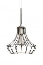 Besa Lighting J-SPEZ07-SN - Besa Pendant For Multiport Canopy Spezza 7 Satin Nickel 1x100W Medium Base