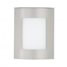 Besa Lighting MOTO11SQ-WA-SL - Besa Outdoor Moto 11 Square Silver White Acrylic 1x60W E12