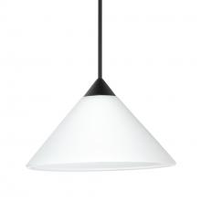 Besa Lighting RXP-117607-LED-BK - Besa Pendant Kona, Black Finish, White 1x5W LED