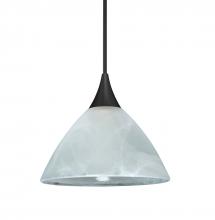 Besa Lighting RXP-174352-LED-BK - Besa Pendant Domi, Black Finish, Marble 1x5W LED