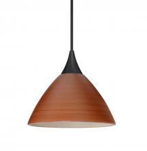 Besa Lighting RXP-1743CH-LED-BK - Besa Pendant Domi, Black Finish, Cherry 1x5W LED