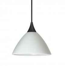 Besa Lighting RXP-1743KR-LED-BK - Besa Pendant Domi, Black Finish, Chalk 1x5W LED