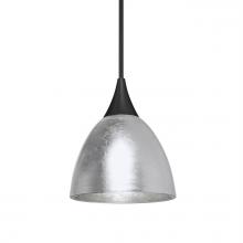 Besa Lighting RXP-1758SF-LED-BK - Besa Divi Pendant, Silver Foil, Black Finish, 1x9W LED