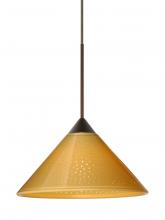 Besa Lighting RXP-282490-LED-BR-L - Besa Pendant Kona Bronze Mango Starpoint 1x5W LED, 15Ft. Cord