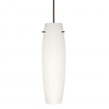 Besa Lighting RXP-412107-BR-277 - Besa Tu Tu Pendant, Opal Matte, Bronze, 1x50W Halogen, 277V