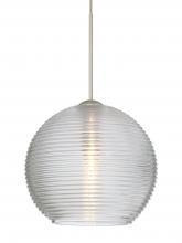 Besa Lighting RXP-461500-SN-L - Besa Pendant Kristall 6 Satin Nickel Clear 1x35W Halogen, 15Ft. Cord