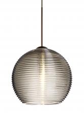 Besa Lighting RXP-461502-BR-L - Besa Pendant Kristall 6 Bronze Smoke 1x35W Halogen, 15Ft. Cord