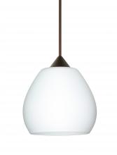 Besa Lighting RXP-560507-BR-L - Besa Pendant Tay Tay Bronze Opal Matte 1x50W Halogen, 15Ft. Cord