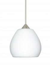 Besa Lighting RXP-560507-SN-L - Besa Pendant Tay Tay Satin Nickel Opal Matte 1x50W Halogen, 15Ft. Cord