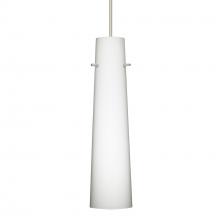 Besa Lighting RXP-567407-SN-277-DIM010 - Besa Camino Pendant Satin Nickel Opal Matte 1x50W Halogen, 277V, 0-10V Dimming