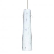 Besa Lighting RXP-567419-SN-277-DIM010 - Besa Camino Pendant Satin Nickel Carrera 1x50W Halogen, 277V, 0-10V Dimming