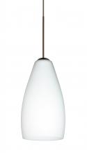 Besa Lighting RXP-719807-BR-L - Besa Pendant Karli Bronze Opal Matte 1x50W Halogen, 15Ft. Cord