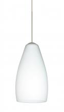 Besa Lighting RXP-719807-SN-L - Besa Pendant Karli Satin Nickel Opal Matte 1x50W Halogen, 15Ft. Cord